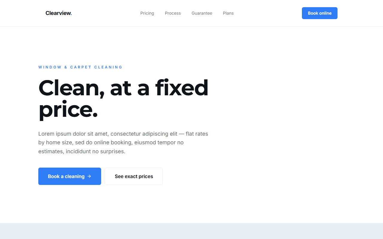 Clearview website design preview