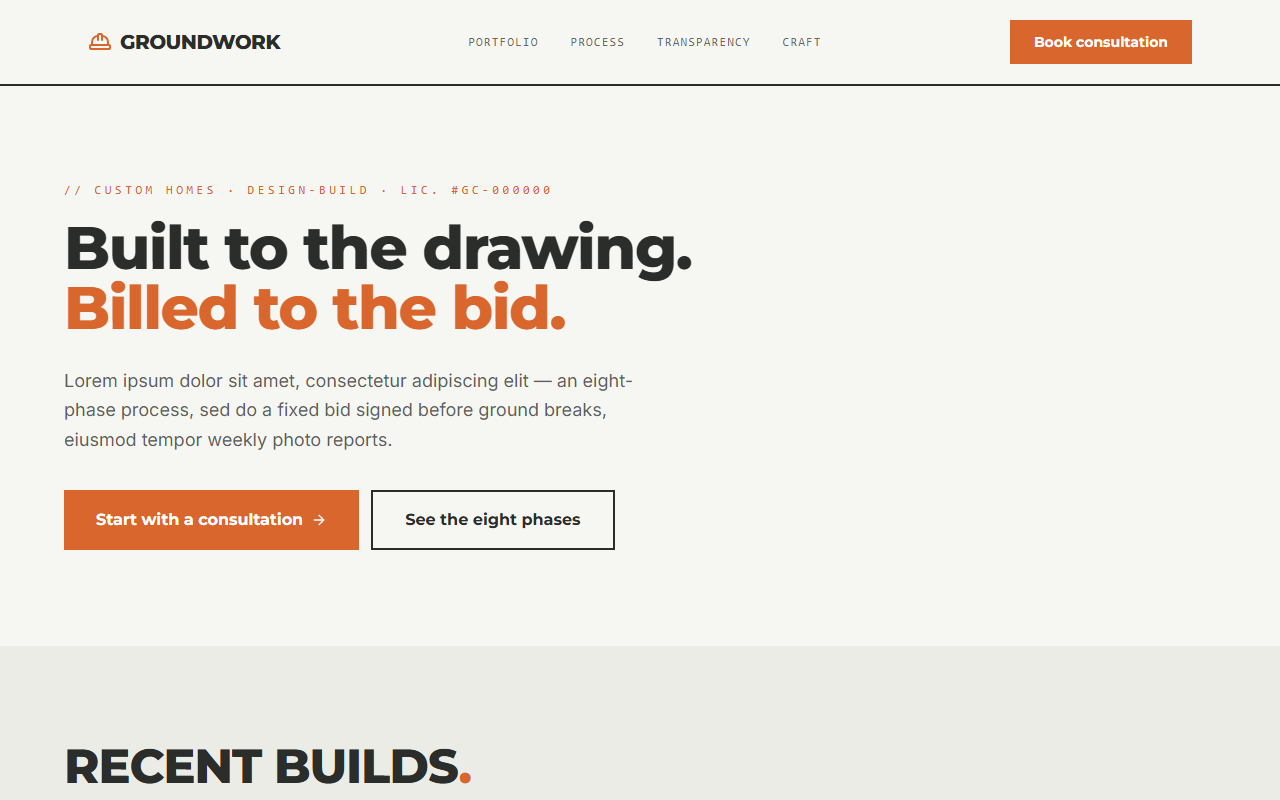 Groundwork website design preview