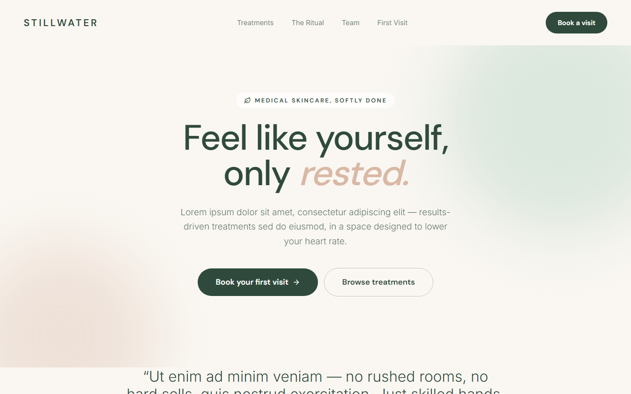 Stillwater website design preview